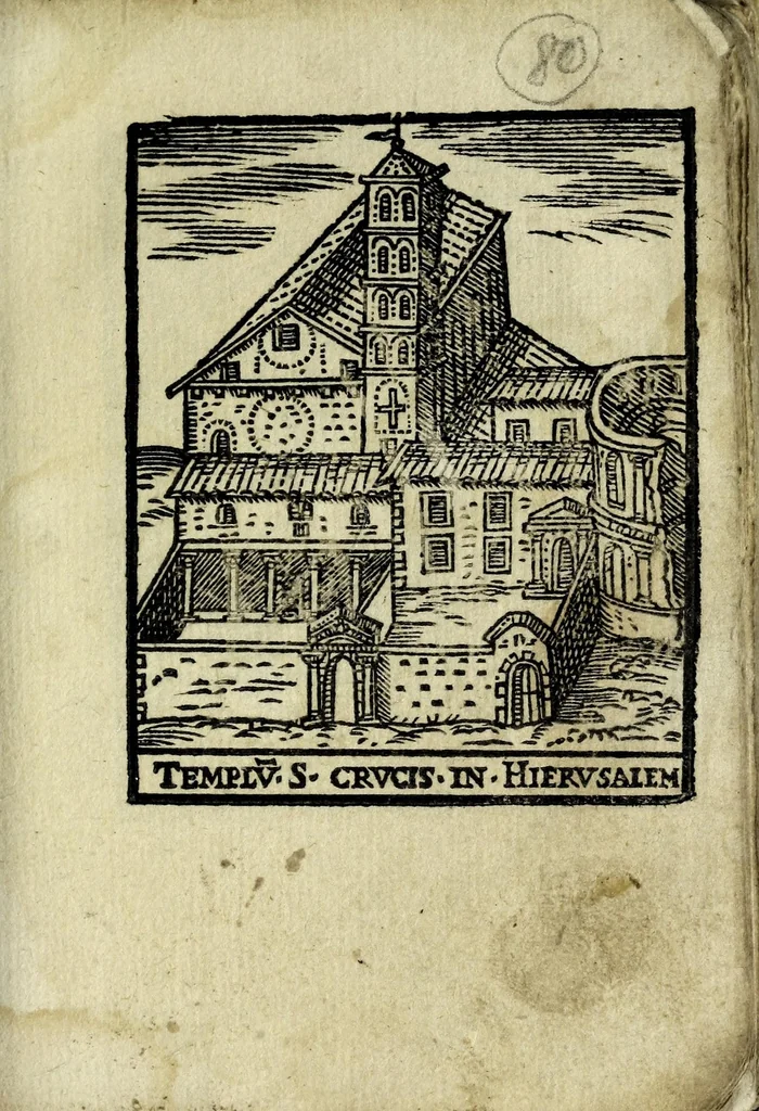 An illustration from Palatia procerum Romanȩ vrbis, 1589, leaf 101