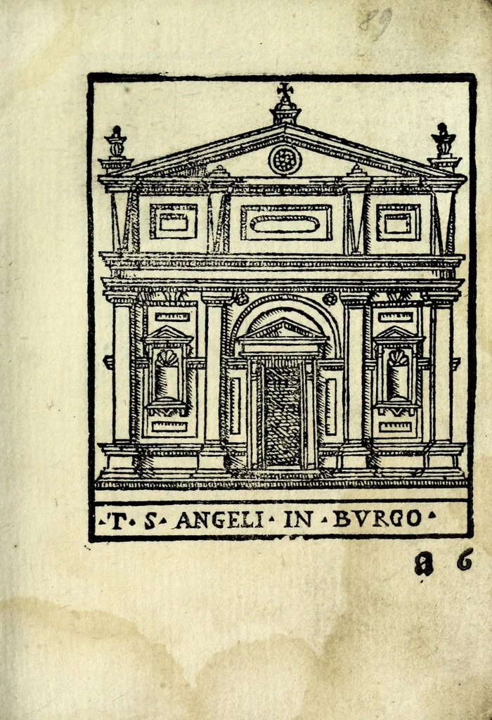An illustration from Palatia procerum Romanȩ vrbis, 1589, leaf 119