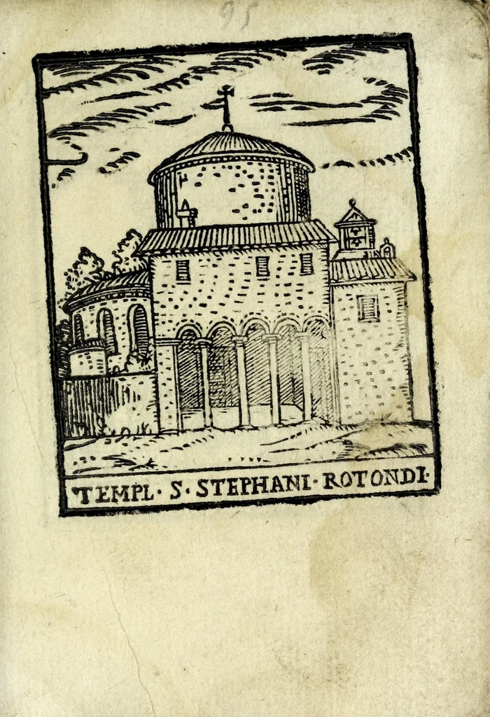 An illustration from Palatia procerum Romanȩ vrbis, 1589, leaf 133