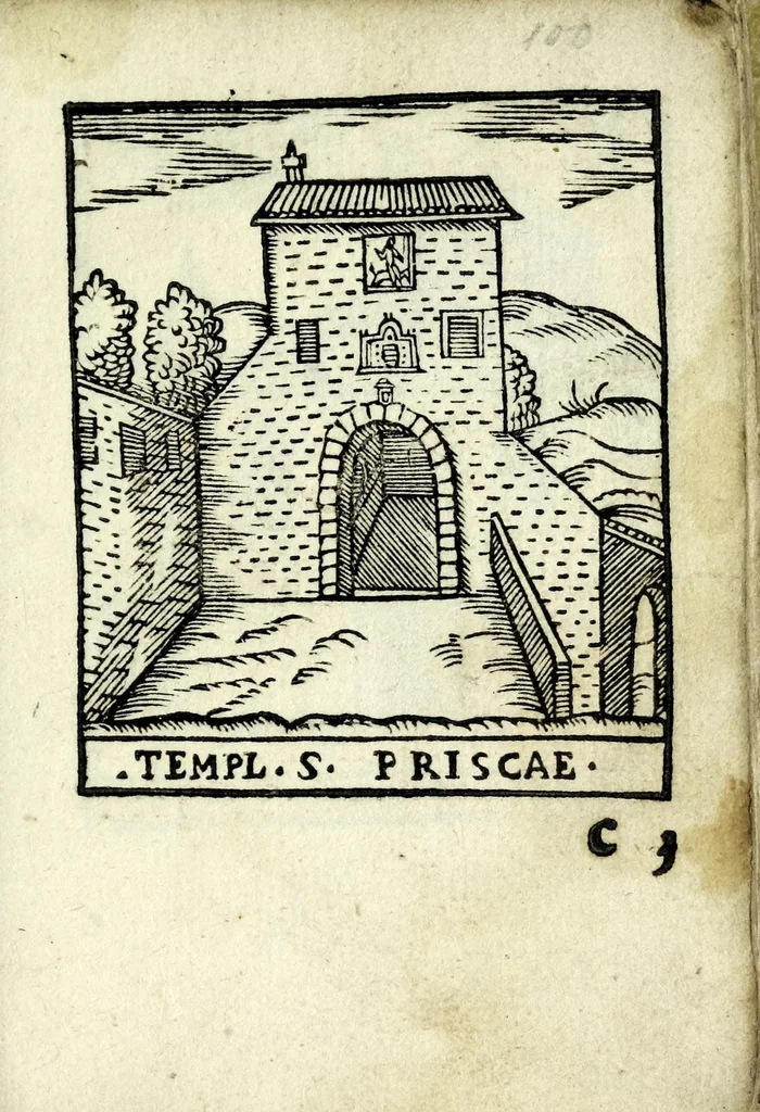 An illustration from Palatia procerum Romanȩ vrbis, 1589, leaf 143