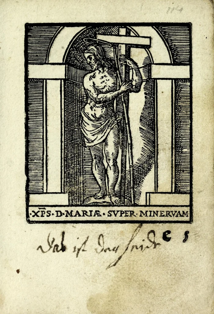An illustration from Palatia procerum Romanȩ vrbis, 1589, leaf 171