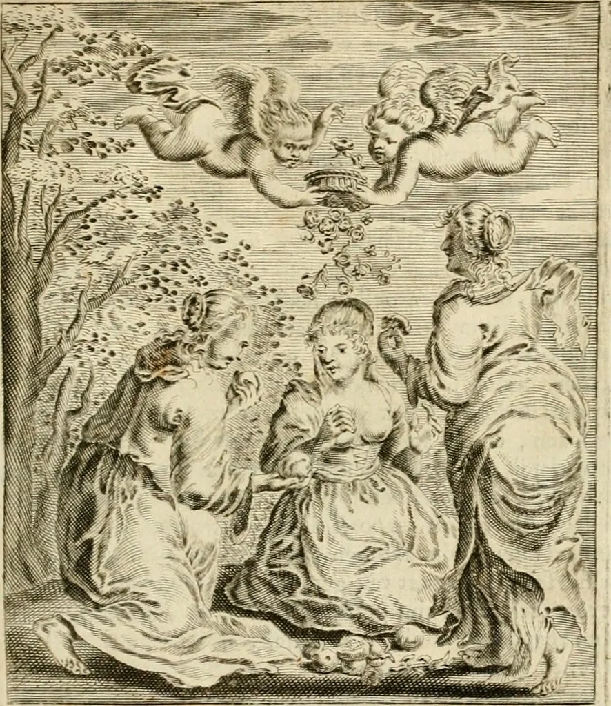 An illustration from Pampiere wereld, ofte, Wereldsche oeffeninge : waer in begrepen zijn meest alle de rijmen en werken, 1681, leaf 150