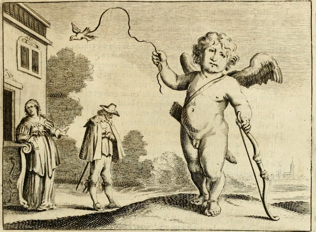 An illustration from Pampiere wereld, ofte, Wereldsche oeffeninge : waer in begrepen zijn meest alle de rijmen en werken, 1681, leaf 258