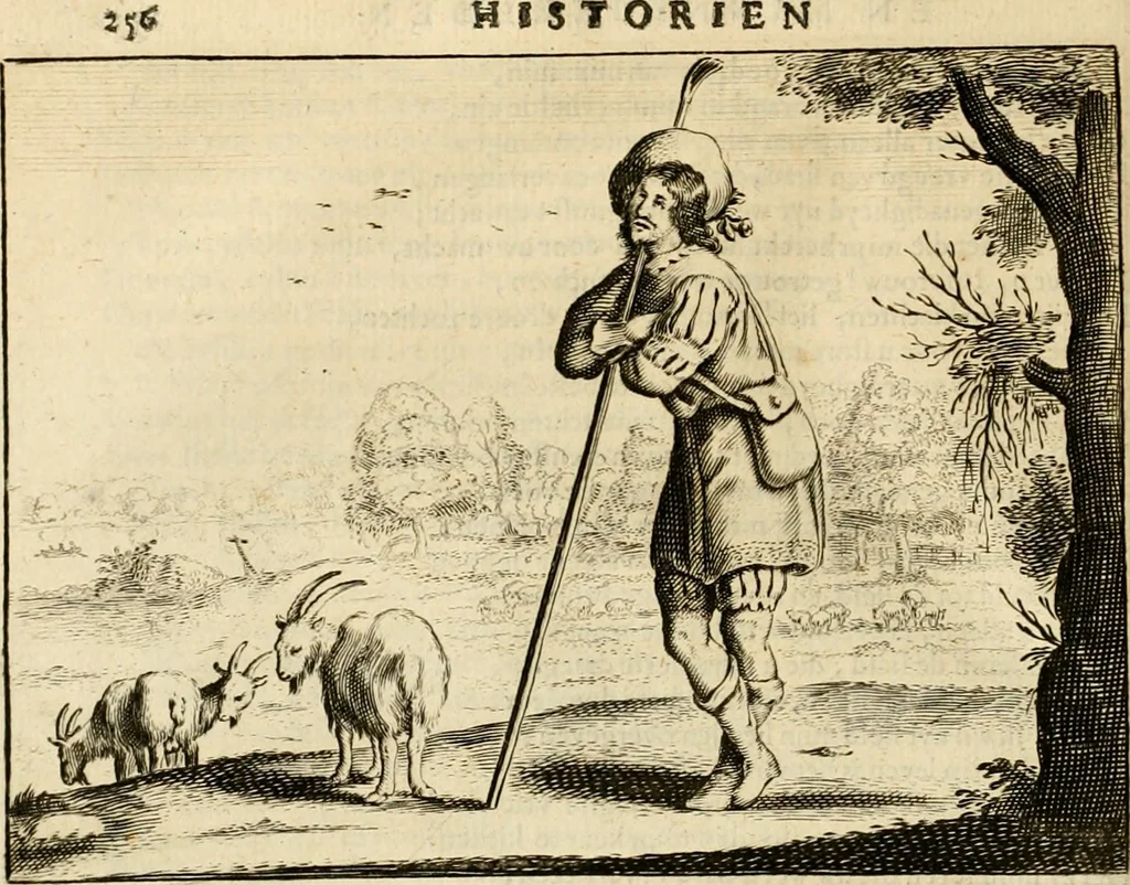 An illustration from Pampiere wereld, ofte, Wereldsche oeffeninge : waer in begrepen zijn meest alle de rijmen en werken, 1681, leaf 277