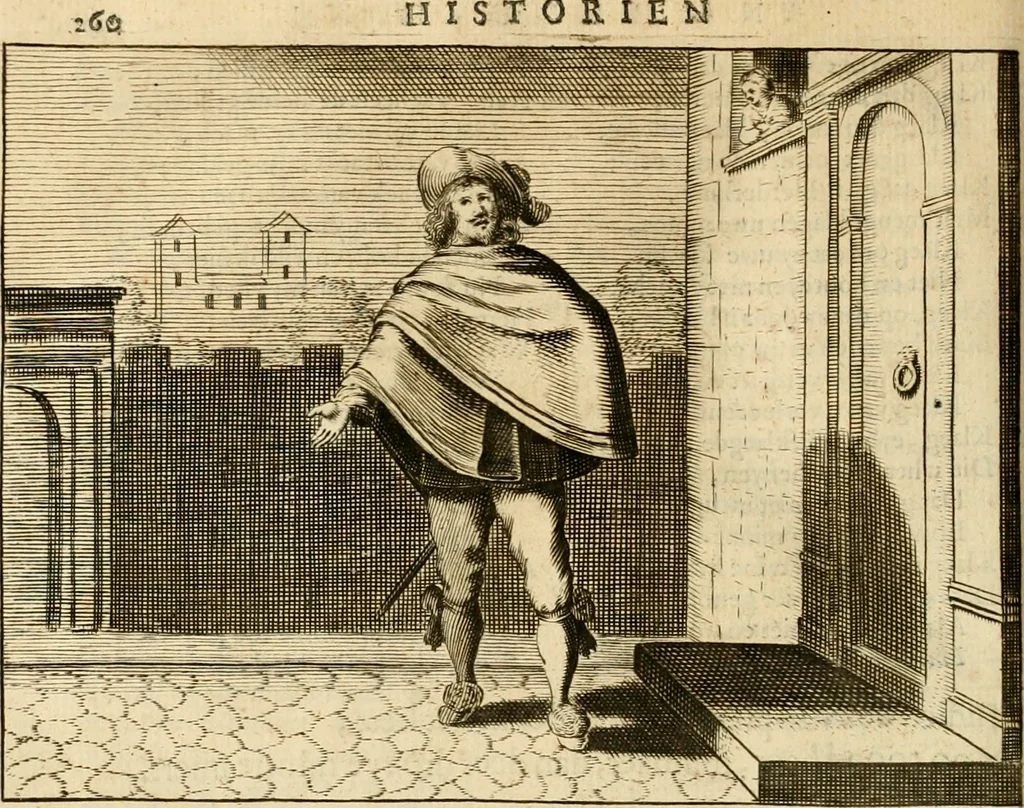 An illustration from Pampiere wereld, ofte, Wereldsche oeffeninge : waer in begrepen zijn meest alle de rijmen en werken, 1681, leaf 281