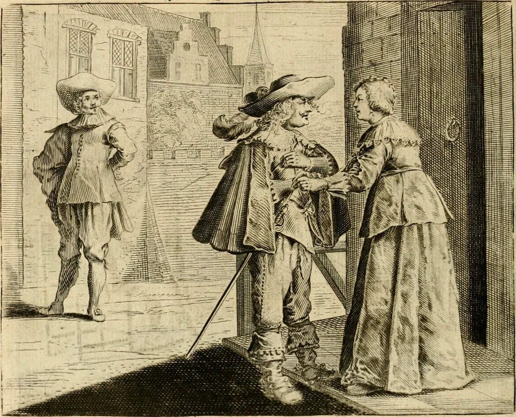 An illustration from Pampiere wereld, ofte, Wereldsche oeffeninge : waer in begrepen zijn meest alle de rijmen en werken, 1681, leaf 315