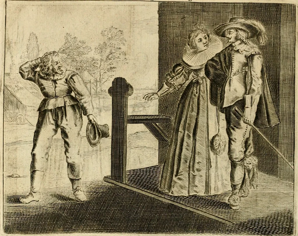 An illustration from Pampiere wereld, ofte, Wereldsche oeffeninge : waer in begrepen zijn meest alle de rijmen en werken, 1681, leaf 319