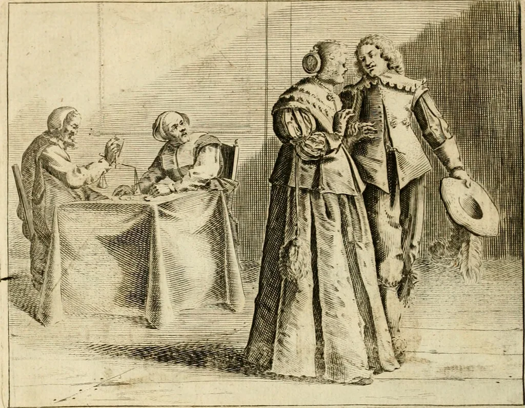 An illustration from Pampiere wereld, ofte, Wereldsche oeffeninge : waer in begrepen zijn meest alle de rijmen en werken, 1681, leaf 325