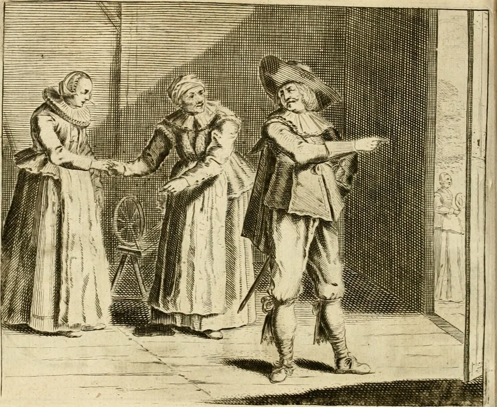 An illustration from Pampiere wereld, ofte, Wereldsche oeffeninge : waer in begrepen zijn meest alle de rijmen en werken, 1681, leaf 331