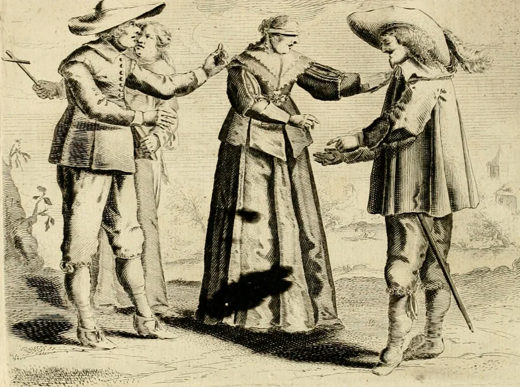 An illustration from Pampiere wereld, ofte, Wereldsche oeffeninge : waer in begrepen zijn meest alle de rijmen en werken, 1681, leaf 333