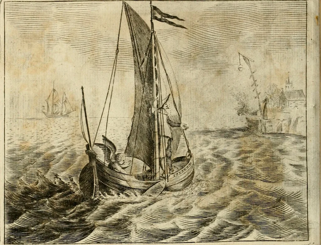 An illustration from Pampiere wereld, ofte, Wereldsche oeffeninge : waer in begrepen zijn meest alle de rijmen en werken, 1681, leaf 339
