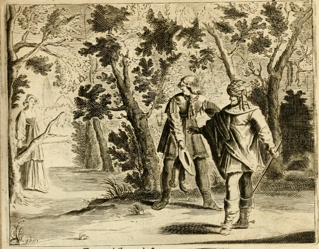 An illustration from Pampiere wereld, ofte, Wereldsche oeffeninge : waer in begrepen zijn meest alle de rijmen en werken, 1681, leaf 432
