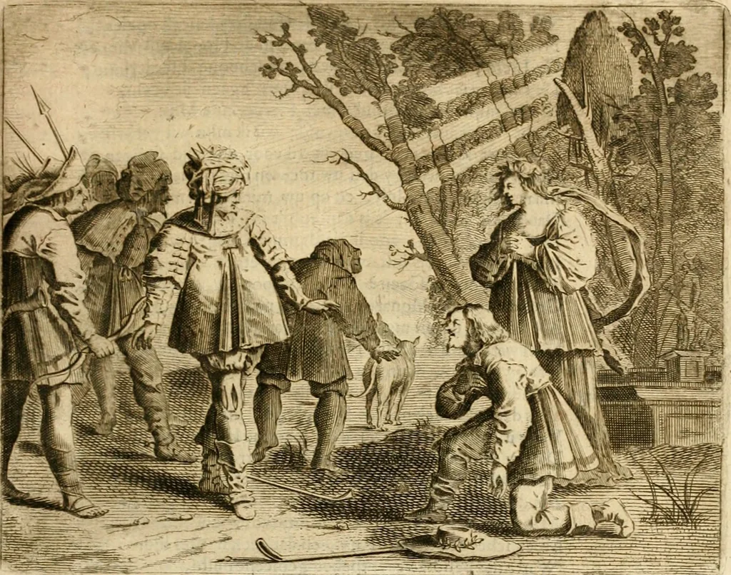 An illustration from Pampiere wereld, ofte, Wereldsche oeffeninge : waer in begrepen zijn meest alle de rijmen en werken, 1681, leaf 460