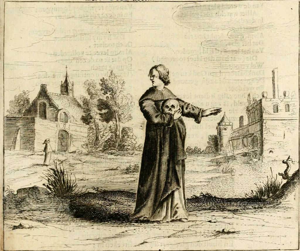 An illustration from Pampiere wereld, ofte, Wereldsche oeffeninge : waer in begrepen zijn meest alle de rijmen en werken, 1681, leaf 512