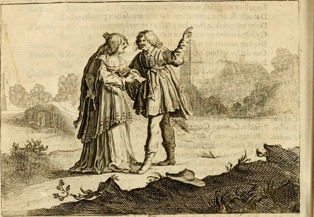 An illustration from Pampiere wereld, ofte, Wereldsche oeffeninge : waer in begrepen zijn meest alle de rijmen en werken, 1681, leaf 621