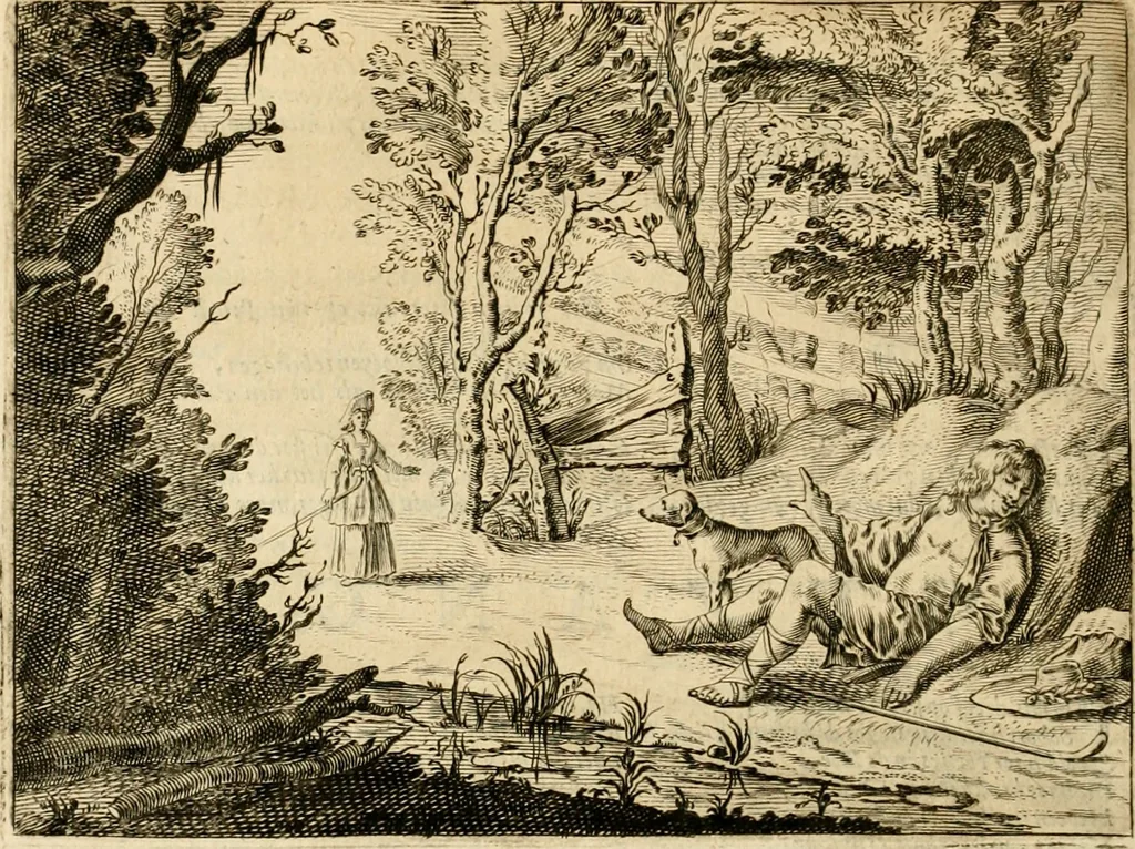 An illustration from Pampiere wereld, ofte, Wereldsche oeffeninge : waer in begrepen zijn meest alle de rijmen en werken, 1681, leaf 733