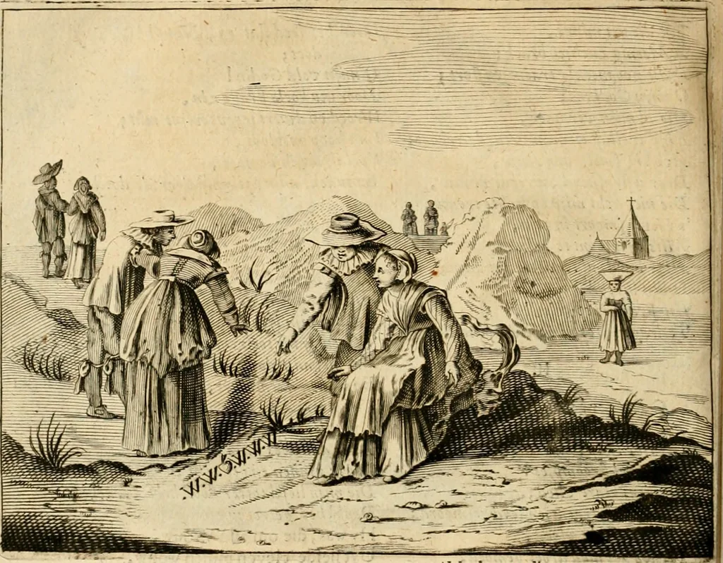 An illustration from Pampiere wereld, ofte, Wereldsche oeffeninge : waer in begrepen zijn meest alle de rijmen en werken, 1681, leaf 735