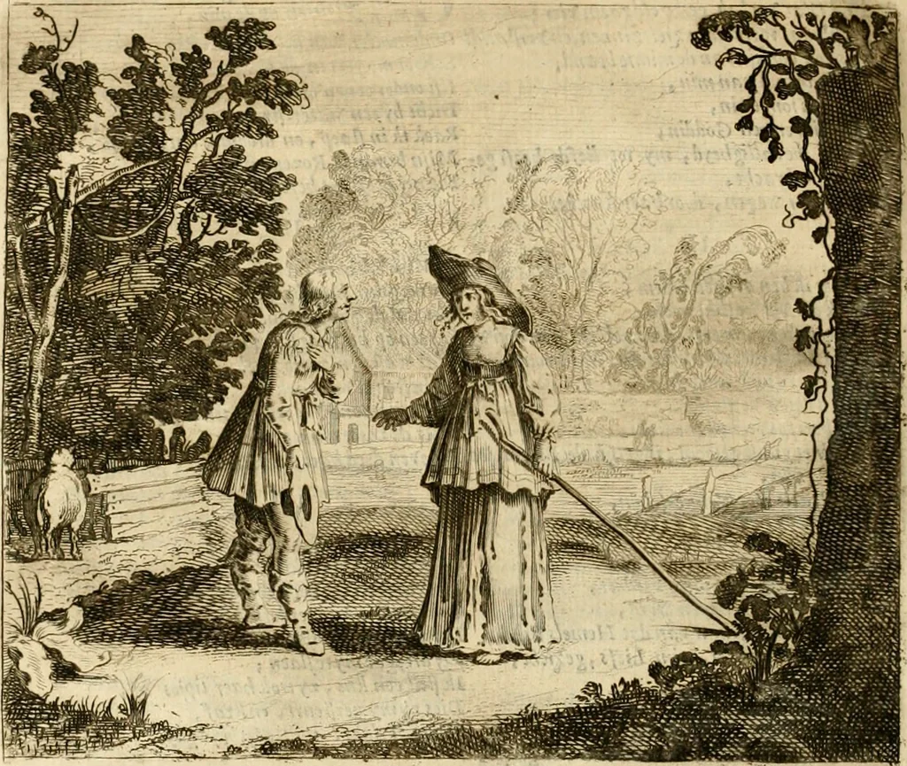 An illustration from Pampiere wereld, ofte, Wereldsche oeffeninge : waer in begrepen zijn meest alle de rijmen en werken, 1681, leaf 757