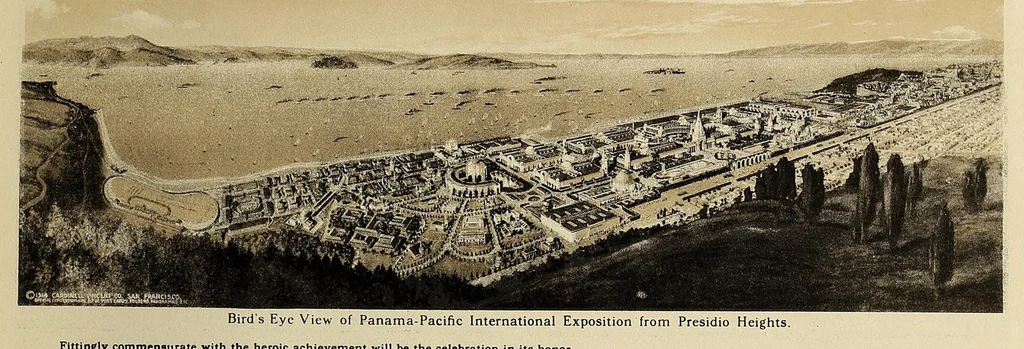 An illustration from The Panama-Pacific International Exposition : San Francisco, California, U.S.A., February 20, to December 4, 1915, 1915, leaf 3