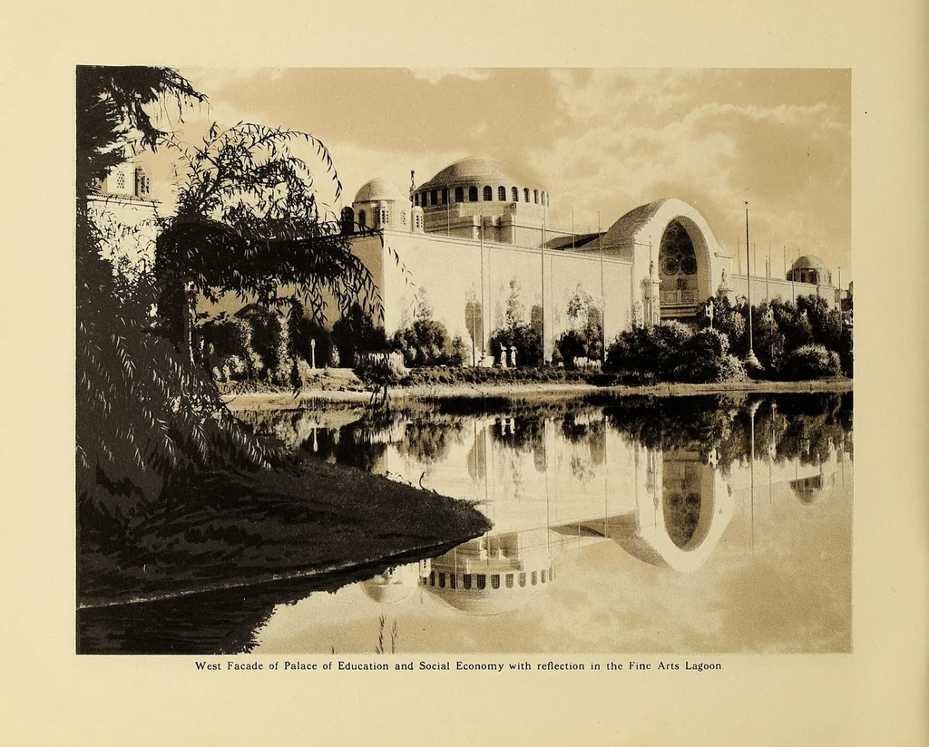 An illustration from The Panama-Pacific International Exposition : San Francisco, California, U.S.A., February 20, to December 4, 1915, 1915, leaf 6