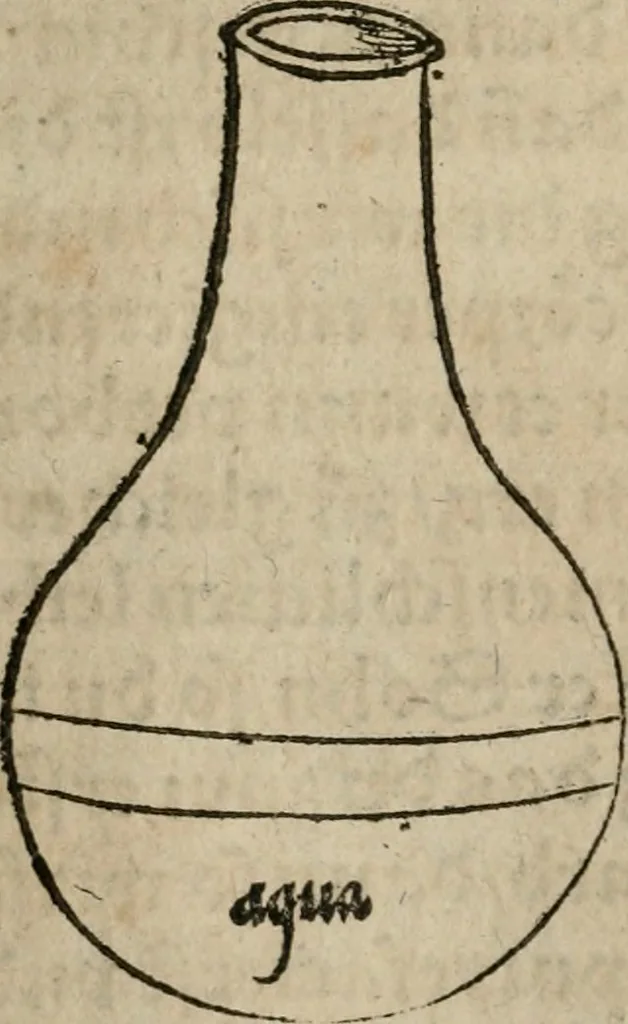 An illustration from Pandora, das ist, Die edleste Gab Gottes, oder, Der werde vnnd heilsamme Stein der Weysen, mit welchem die alten Philosophi, auch Theophrastus Paracelsus, die vnvolkom[m]ene Metallen, durch Gewalt des Fewrs verbessert, sampt allerley schädliche vnd unheilsame Kranckheiten, innerlich vnd eusserlich haben vertrieben : ein Guldener Schatz, welcher durch einen Liebhaber diser Kunst, von seinem Untergang errettet ist worden, vnnd zu Nutz allen Menschen, fürnem[m]lich den Liebhabern der Paracelsischen Artzney, erst jetz in Truck verfertiget, 1582, leaf 55