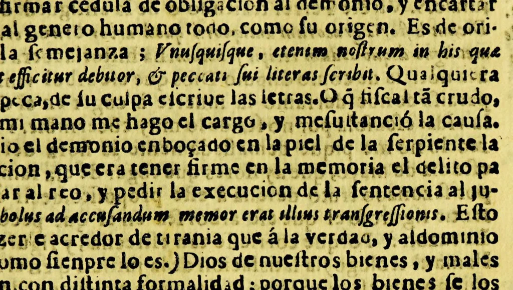 An illustration from Panegirico euangelico en la inuencion dichosa de la Cruz Santa. : Celebróla la ciudad illustre de los Reyes, en el conuento insigne del rosario, de predicadores. Con assistencia del virrey, y audiencia. Con circunstancia de missa nueua., 1646, leaf 19