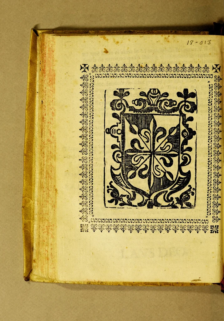 An illustration from Panegyrica oracion funebre, predicada en las honras, que el conuento de n[uestro] p[adre] S[an] Augustin de la ciudad del Cuzco consagró al esclarecidissimo señor d[on] Baltasar Carlos de Austria, principe coronado de las Españas, y nuestro. : Por mandado de N. M. R. P. M. F. Iacinto de Ouando, prior prouincial desta prouincia del Perú de los ermitaños de N. P. S. Augustin, penitenciario de su santidad, y catedratico de Visperas de santa teologia en la Real Vniuersidad de los Reyes., 1648, leaf 38