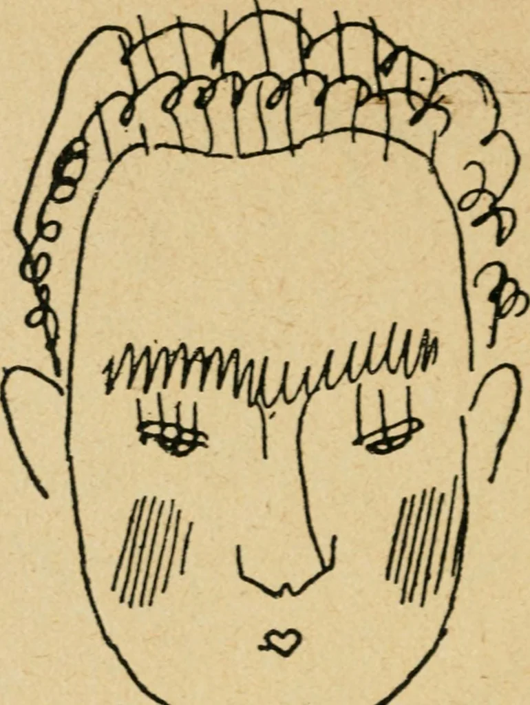 An illustration from Panoptikuma : irók és hirlapirók karrikaturái, 1913, leaf 111