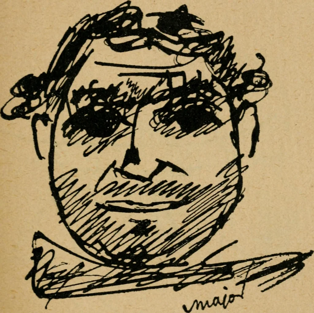 An illustration from Panoptikuma : irók és hirlapirók karrikaturái, 1913, leaf 116