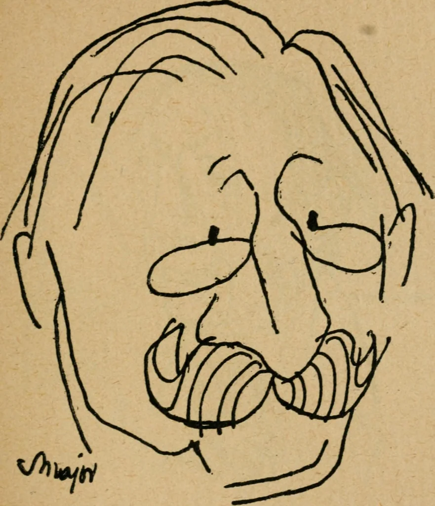 An illustration from Panoptikuma : irók és hirlapirók karrikaturái, 1913, leaf 120