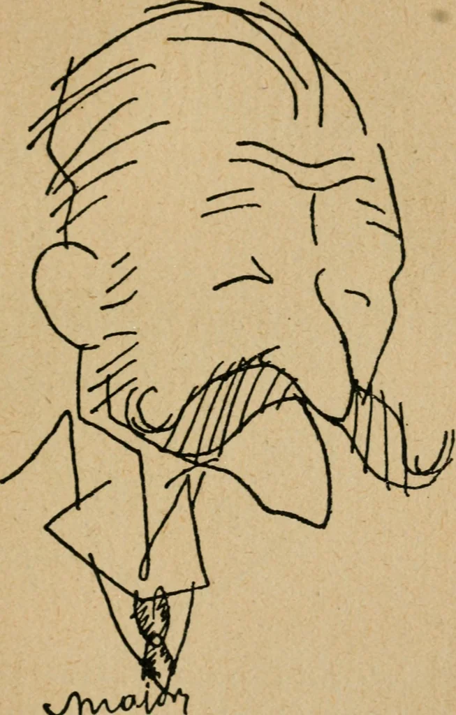 An illustration from Panoptikuma : irók és hirlapirók karrikaturái, 1913, leaf 16