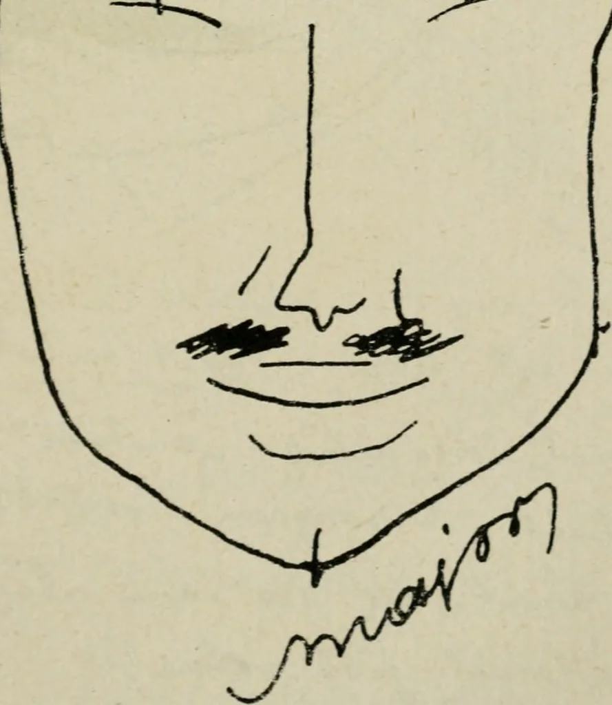 An illustration from Panoptikuma : irók és hirlapirók karrikaturái, 1913, leaf 28