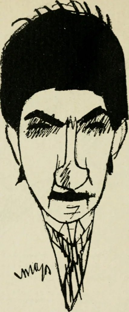 An illustration from Panoptikuma : irók és hirlapirók karrikaturái, 1913, leaf 31