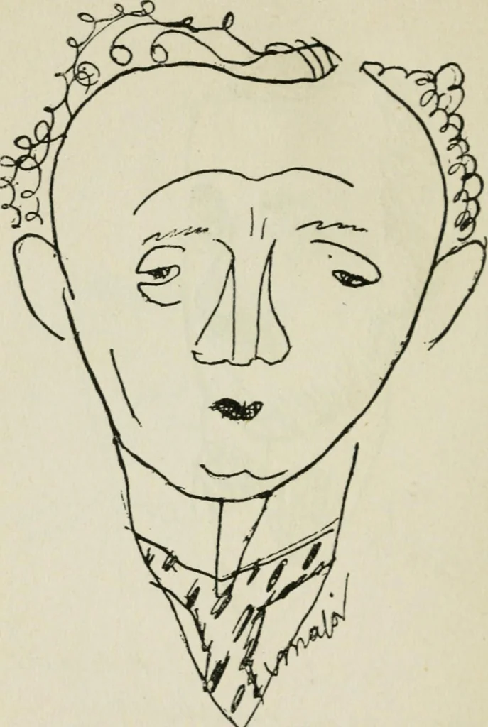 An illustration from Panoptikuma : irók és hirlapirók karrikaturái, 1913, leaf 41