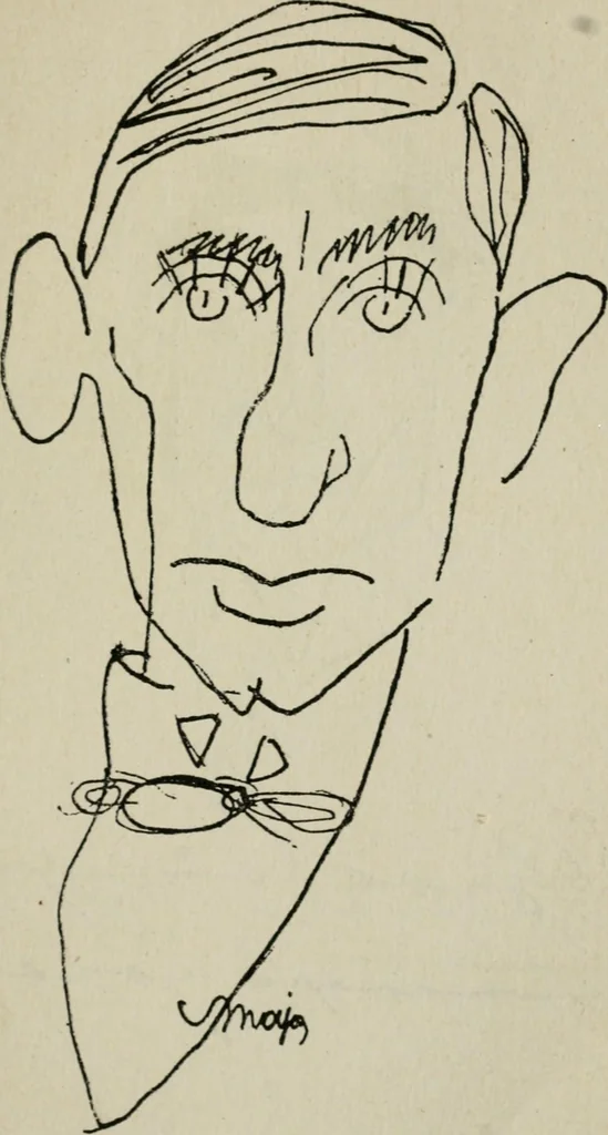 An illustration from Panoptikuma : irók és hirlapirók karrikaturái, 1913, leaf 44