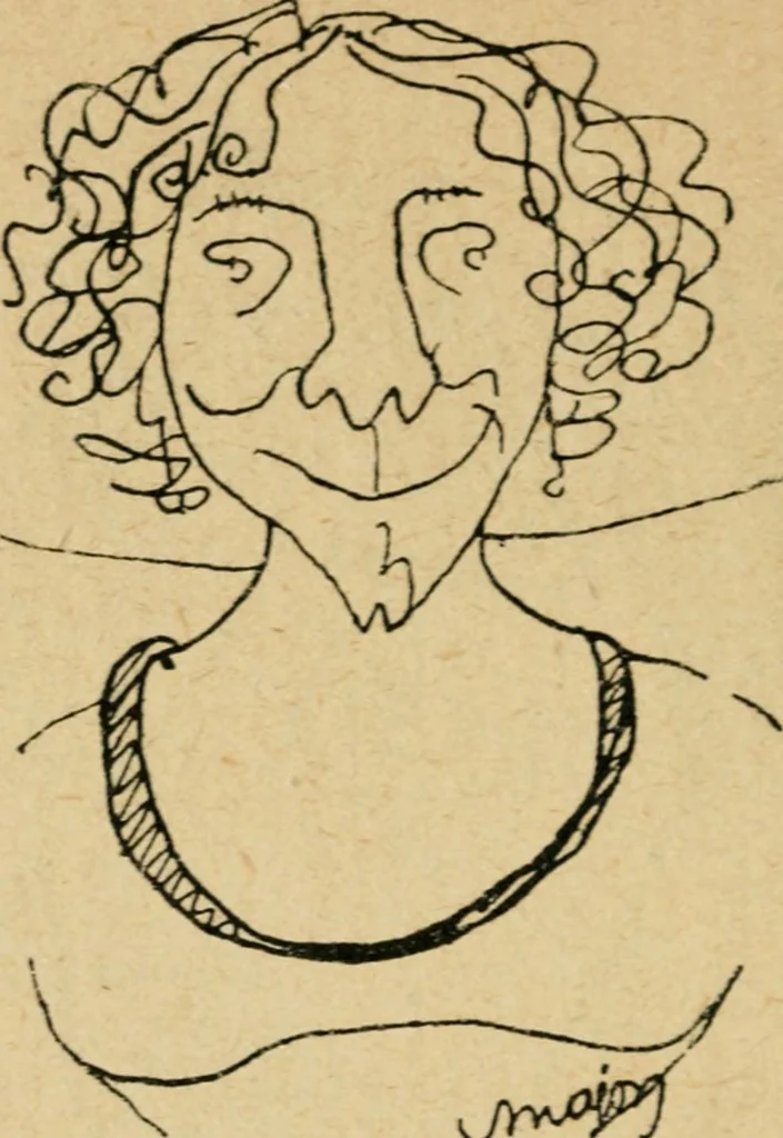 An illustration from Panoptikuma : irók és hirlapirók karrikaturái, 1913, leaf 63
