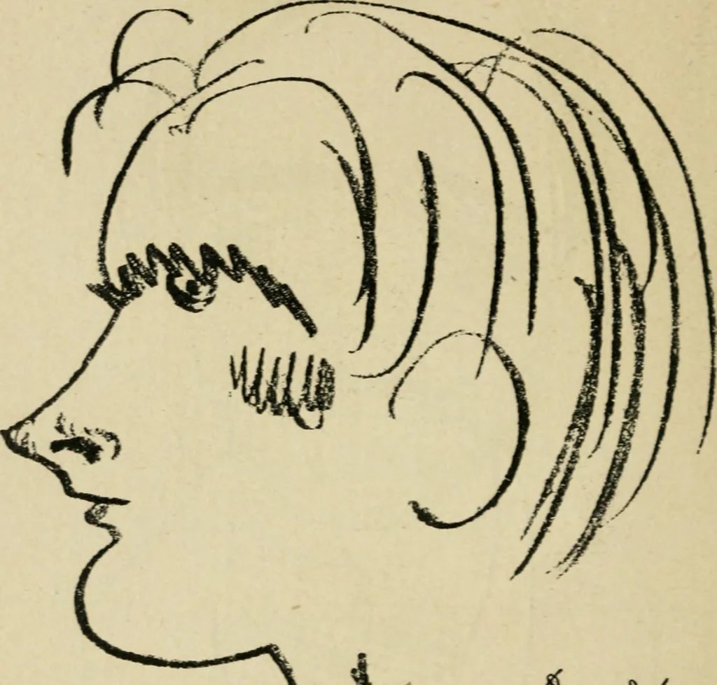 An illustration from Panoptikuma : irók és hirlapirók karrikaturái, 1913, leaf 81