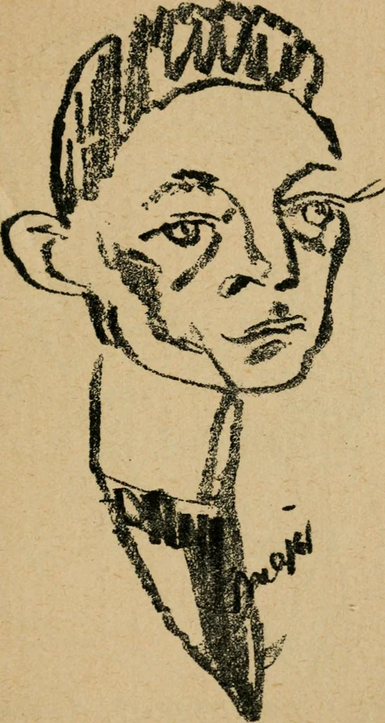 An illustration from Panoptikuma : irók és hirlapirók karrikaturái, 1913, leaf 88