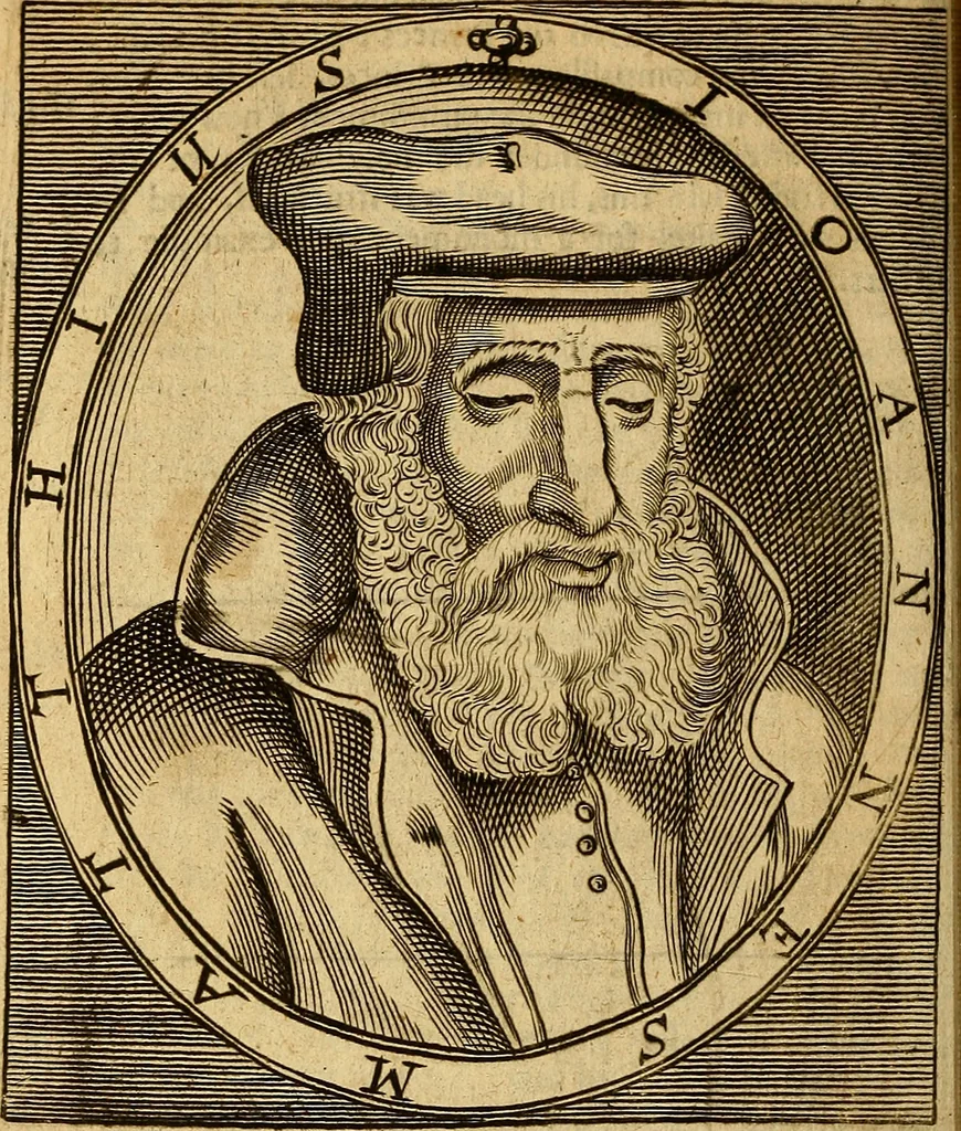 An illustration from [Pansébeia]: or, A view of all the religions in the world: with the severall church-governments, from the creation, to these times. Also, a discovery of all known heresies .., 1658, leaf 585