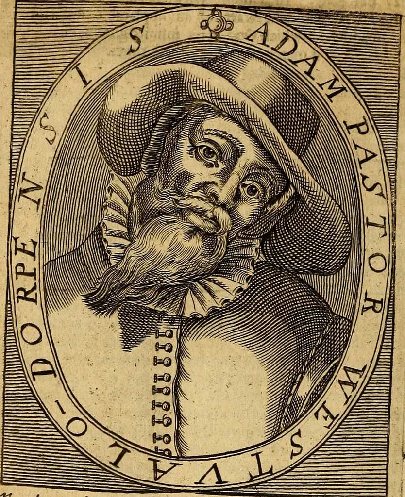 An illustration from [Pansébeia]: or, A view of all the religions in the world: with the severall church-governments, from the creation, to these times. Also, a discovery of all known heresies .., 1658, leaf 651