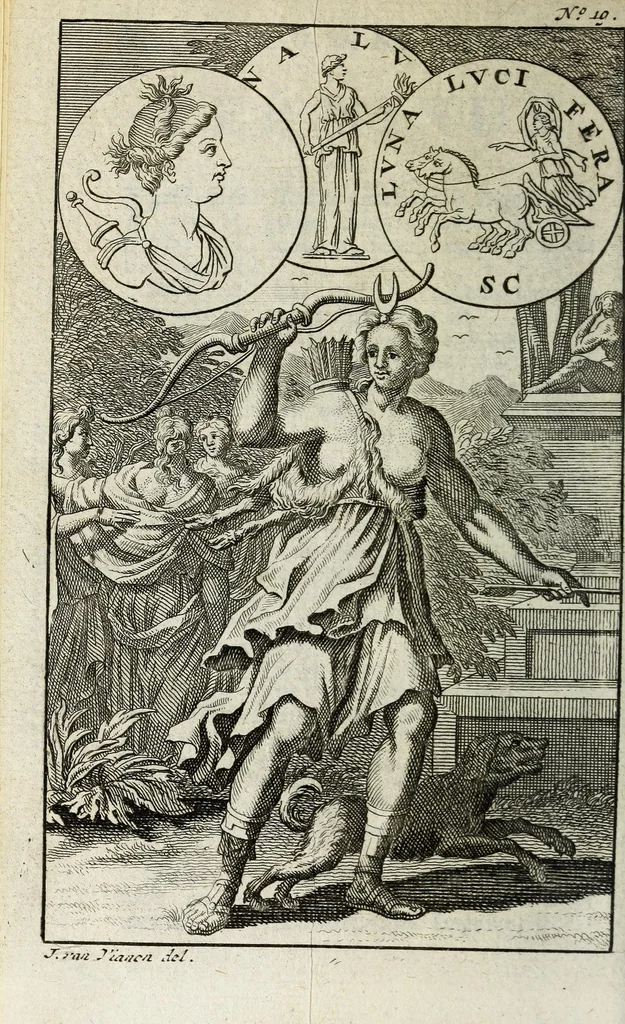 An illustration from Pantheum mythicum, seu, Fabulosa deorum historia : hoc epitomes eruditionis volumine breviter dilucidèque comprehensa, 1777, leaf 232