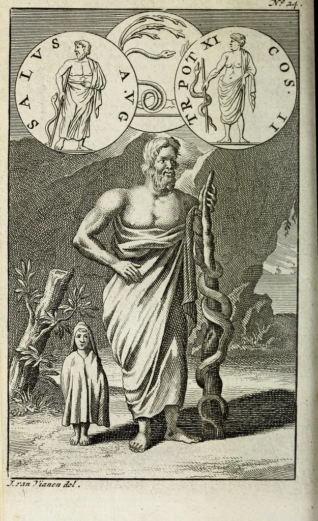 An illustration from Pantheum mythicum, seu, Fabulosa deorum historia : hoc epitomes eruditionis volumine breviter dilucidèque comprehensa, 1777, leaf 330