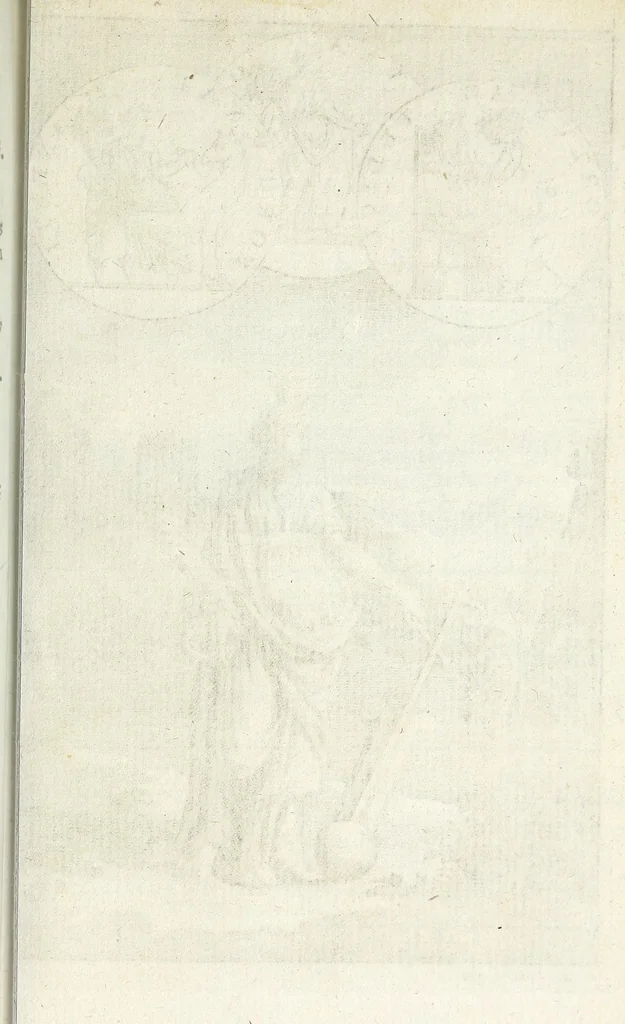 An illustration from Pantheum mythicum, seu, Fabulosa deorum historia : hoc epitomes eruditionis volumine breviter dilucidèque comprehensa, 1777, leaf 365