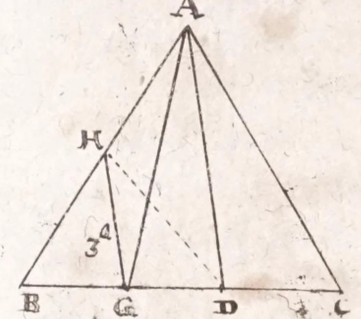An illustration from Pantometrum Kircherianum, hoc est, Instrumentum geometricum novum à celeberrimo viro P. Athanasio Kirchero ante hac inventum : nunc decem libris, universam paenè practicam geometriam complectentibus explicatum, perspicuisque demonstrationibus illustratum, 1660, leaf 254