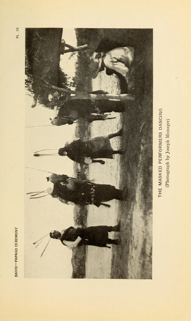 An illustration from The Papago ceremony of víkita, 1920, leaf 37