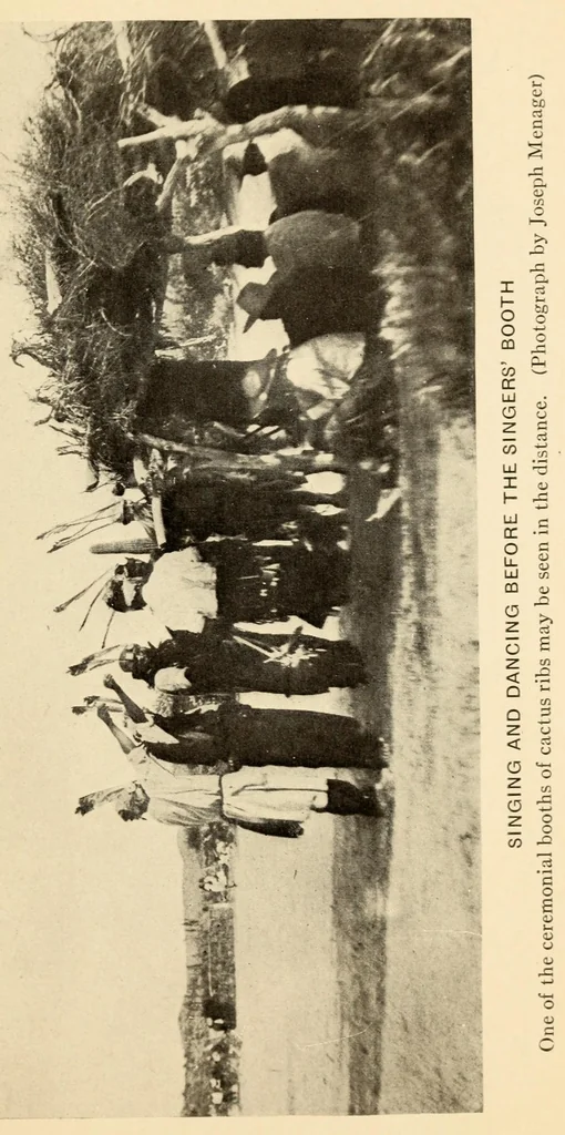 An illustration from The Papago ceremony of víkita, 1920, leaf 47