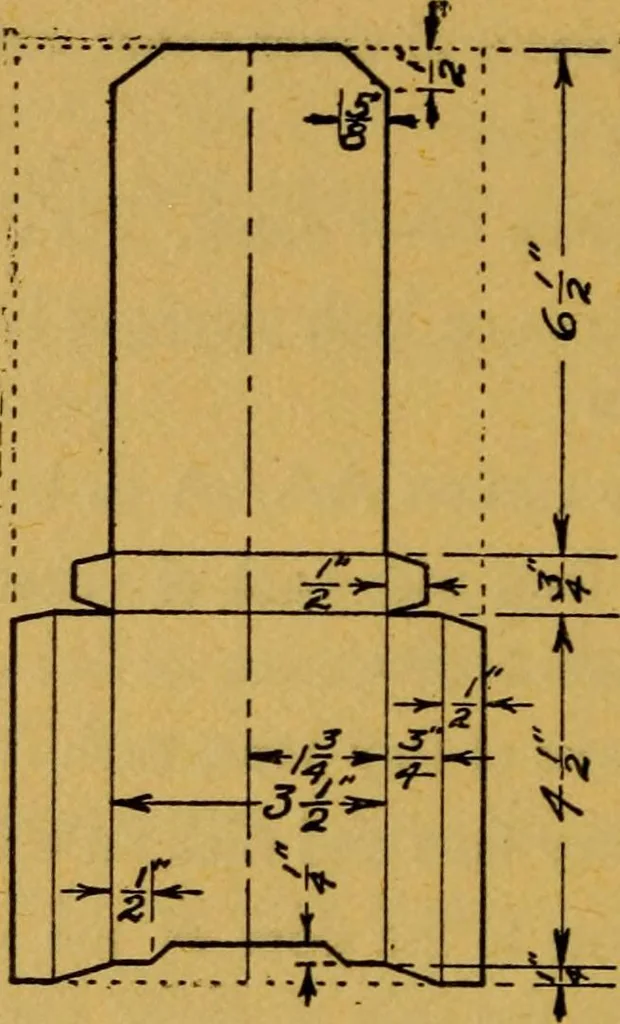 An illustration from Paper and cardboard construction, 1911, leaf 77