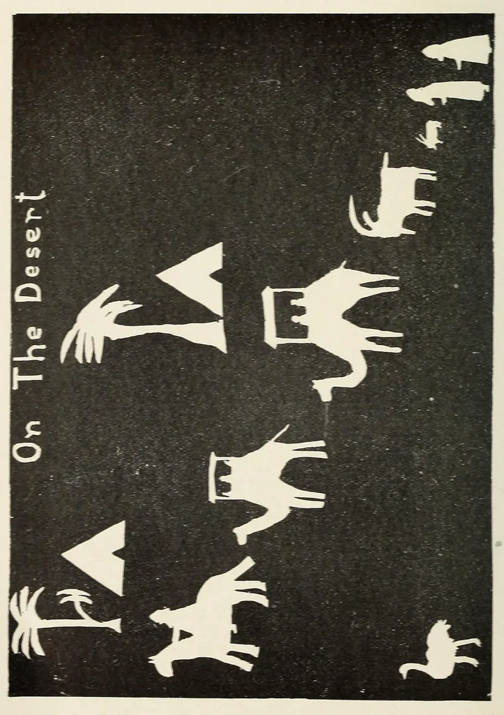 An illustration from Paper cutting correlated with the common school branches, 1922, leaf 12