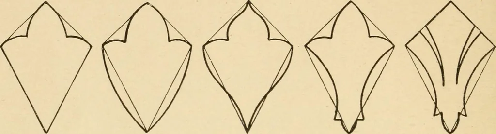An illustration from Paper folding and cutting; a series of foldings and cuttings especially adapted to kindergartens and public schools, 1892, leaf 25