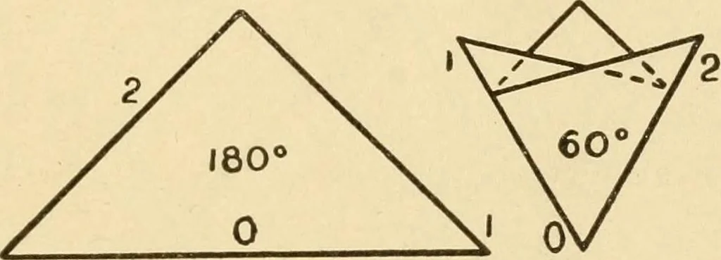 An illustration from Paper folding and cutting; a series of foldings and cuttings especially adapted to kindergartens and public schools, 1892, leaf 34